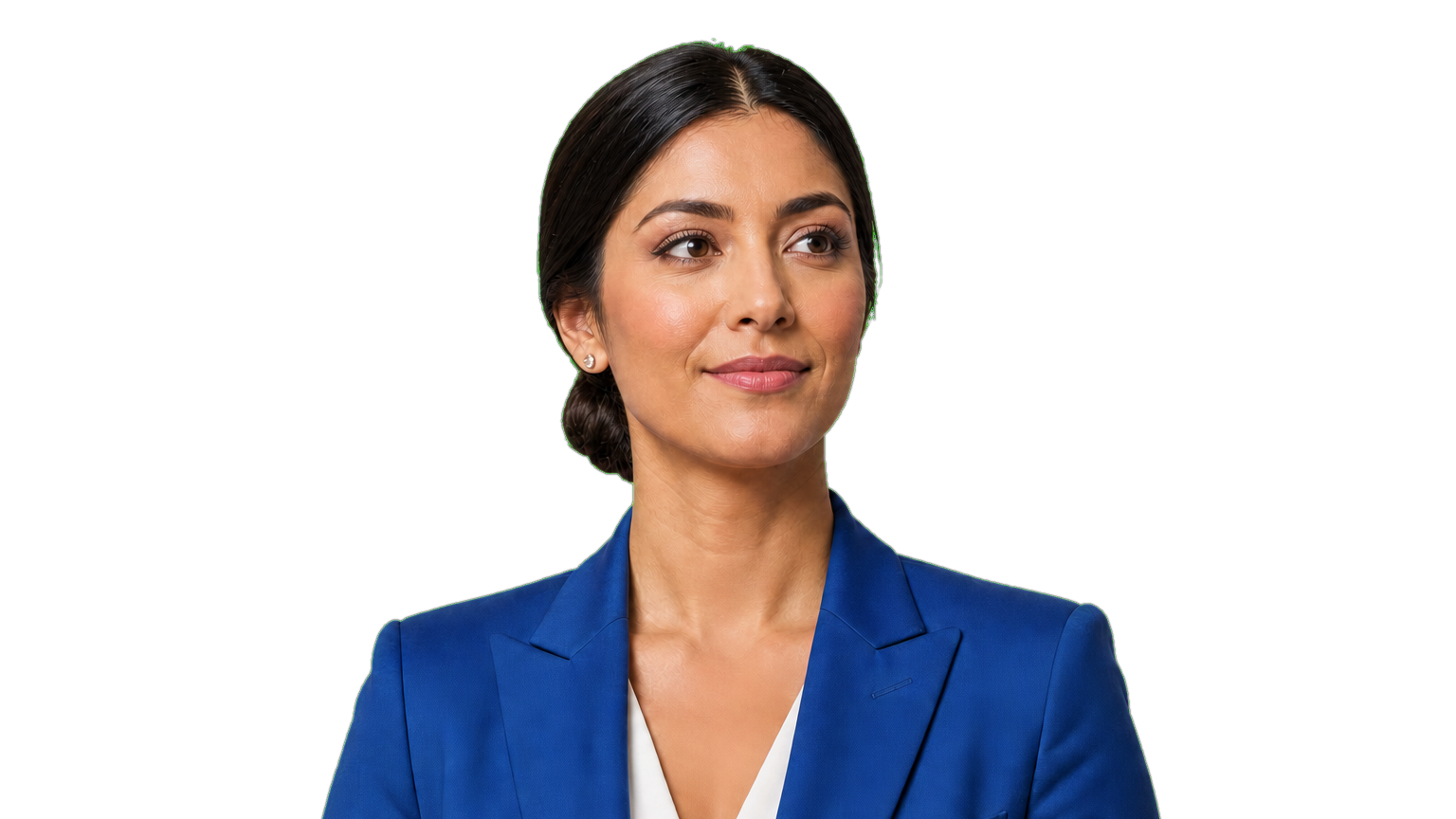 Transparent portrait for a profile graphic