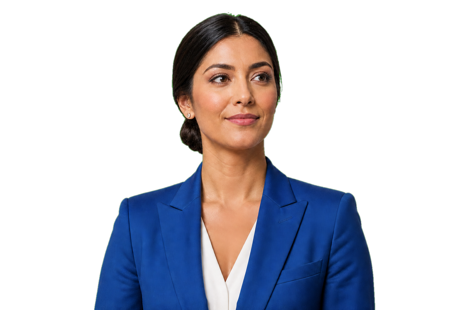 Portrait with a transparent background.