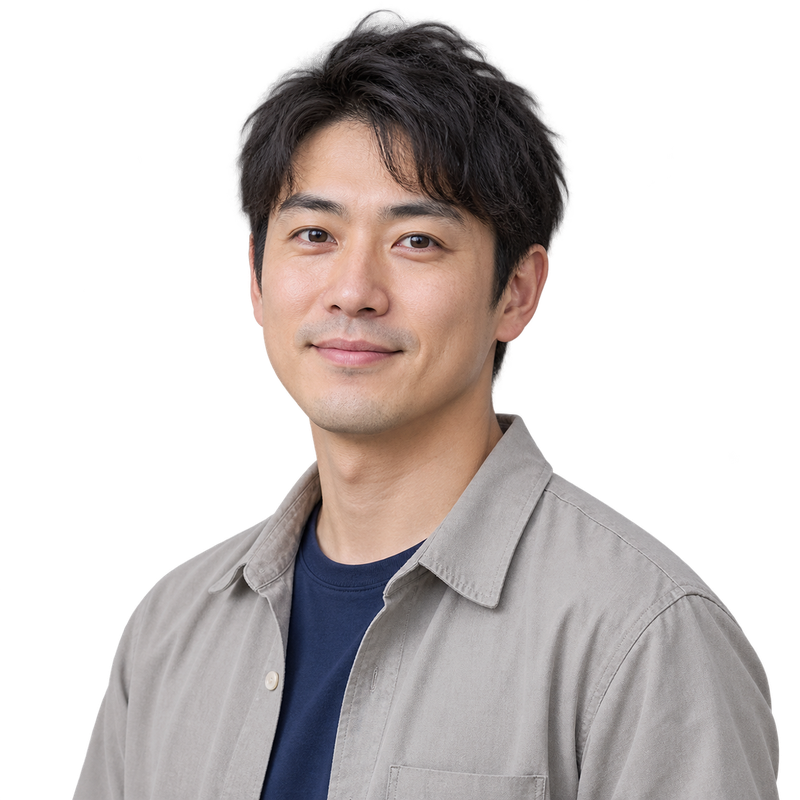 Professional portrait prepared as a transparent profile image