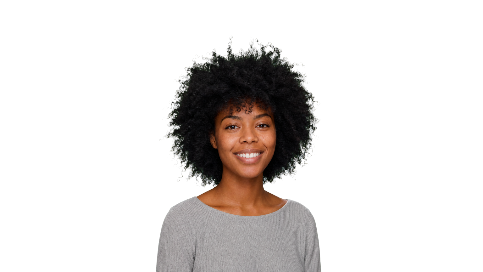 Portrait on a plain white background before background removal